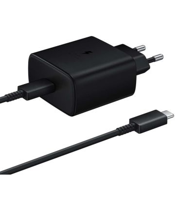 SAMSUNG Snel Lader 45W Adapter Met USB-C Kabel - Zwart