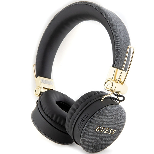 Guess earphones nauszne Bluetooth GUBH704GEMK black 4G Metal Logo