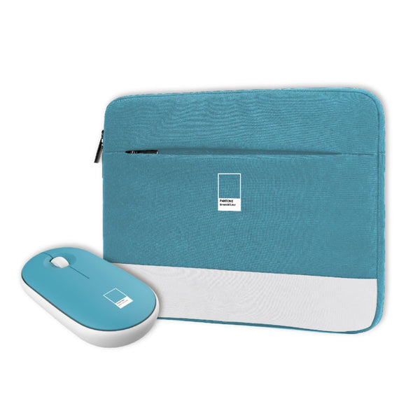 CELLY Pantone Laptophoes tot 16 inch + Computermuis - Blauw