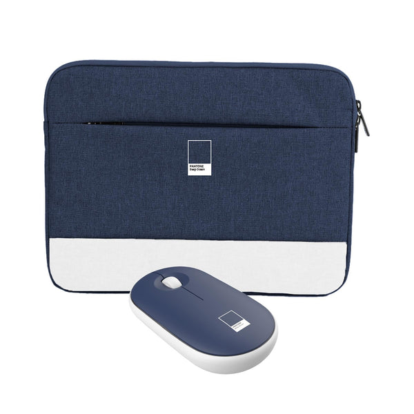 CELLY Pantone Laptophoes tot 16 inch + Computermuis - Navy