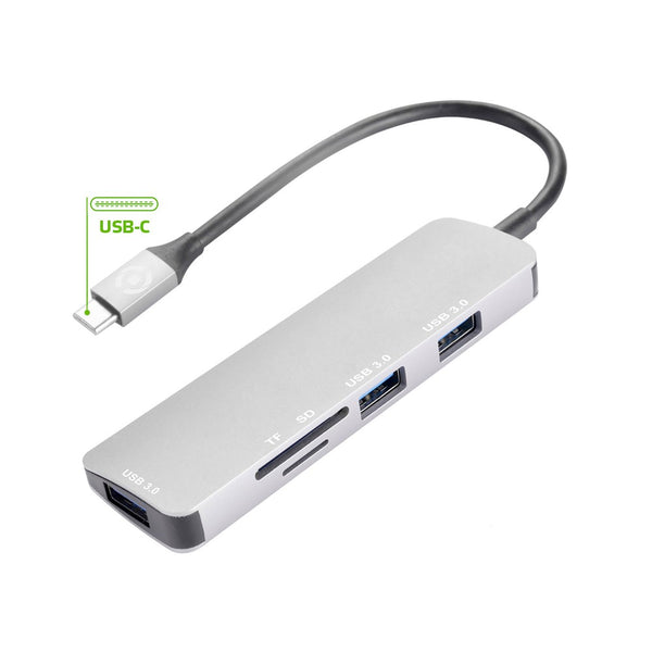 CELLY ProHub Multiport USB-C Adapter - Zilver