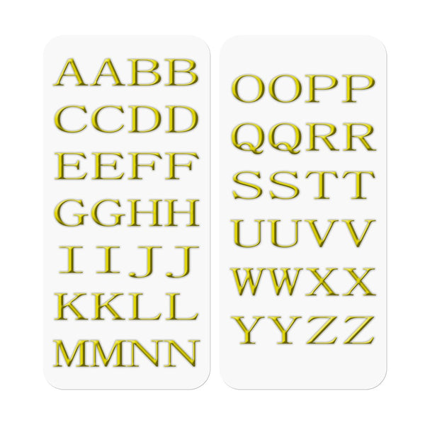 3D Stickers Letters - Goud