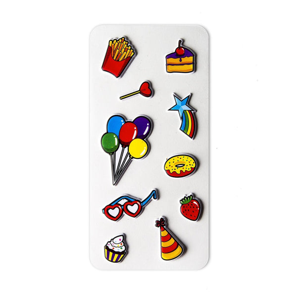 3D Stickers Teen Party