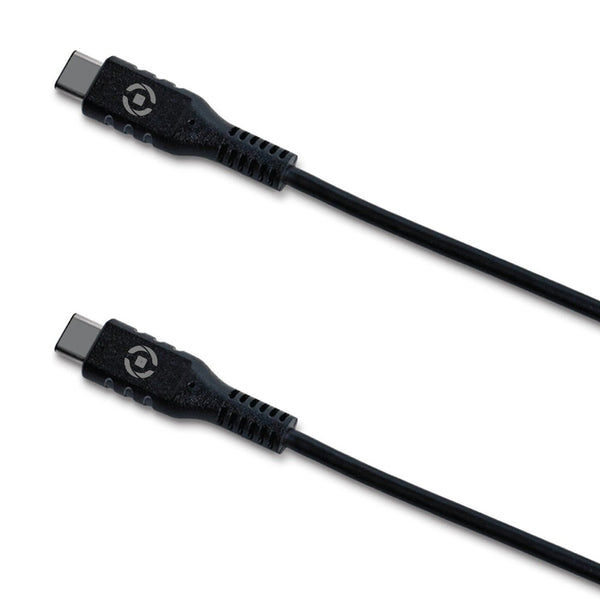 CELLY USB-C naar USB-C Kabel - Zwart