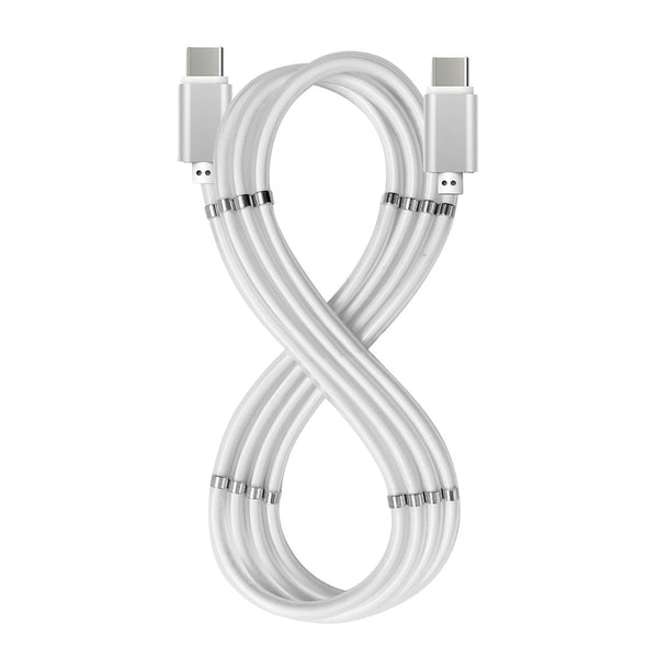 CELLY USB-C naar USB-C Magnetische Kabel - Wit