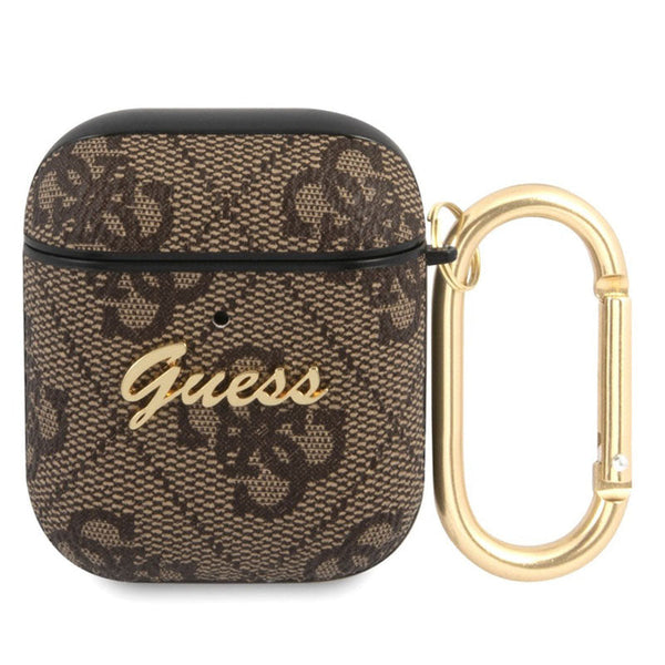 GUESS Hoesje AirPods 1/ 2 - Bruin