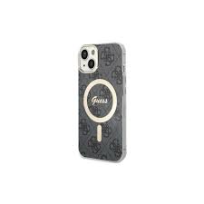Guess MagSafe Hoesje iPhone 14 Plus / 15 Plus - Zwart
