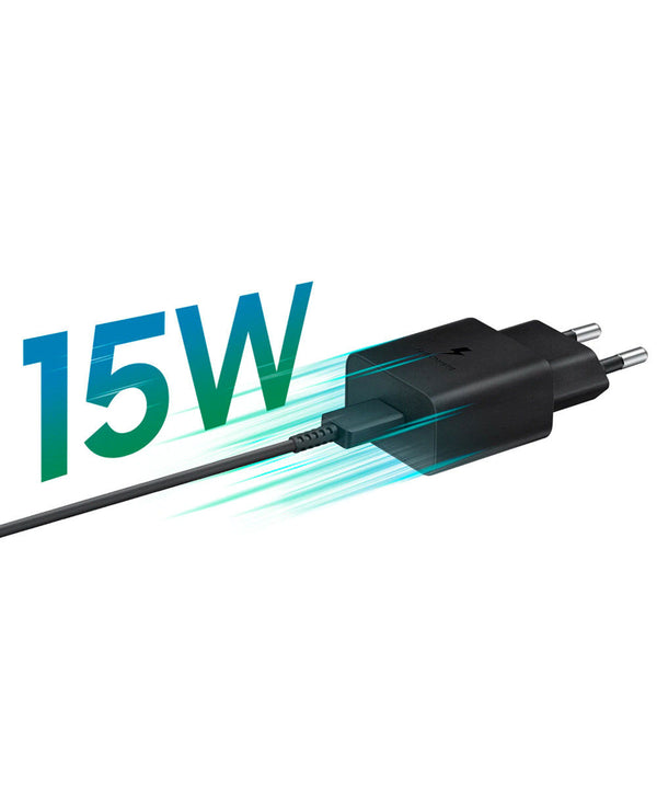 SAMSUNG Adapter 15W Met USB-C Kabel - Zwart