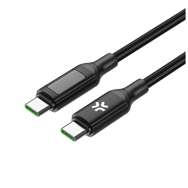 Celly USBCUSBC100WLED - 2m USB-C to USB-C Cable 100W with LED Display [POWER DELIVERY]