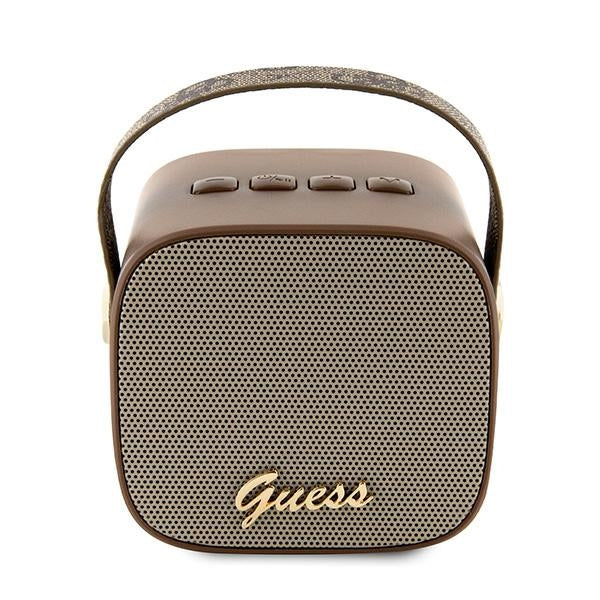 Guess speaker Bluetooth GUWSB2P4SMW Speaker mini bown 4G Leather Script Logo with Strap